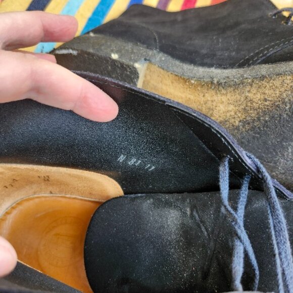 Mens Clarks Black Desert Boots - Picture 5 of 7